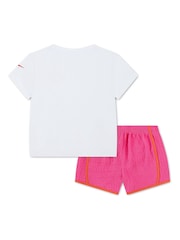 Nike Little Kids Bold Play Floral T-Shirt and Tempo Shorts Set - Imagen 3 de 6