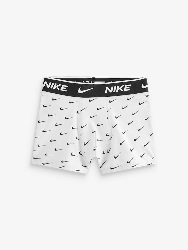 Nike Grey Print E Day Cotton Stretch Boxers 3 Pack - Image 2 of 4