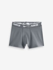 Nike Grey Print E Day Cotton Stretch Boxers 3 Pack - Image 3 of 4