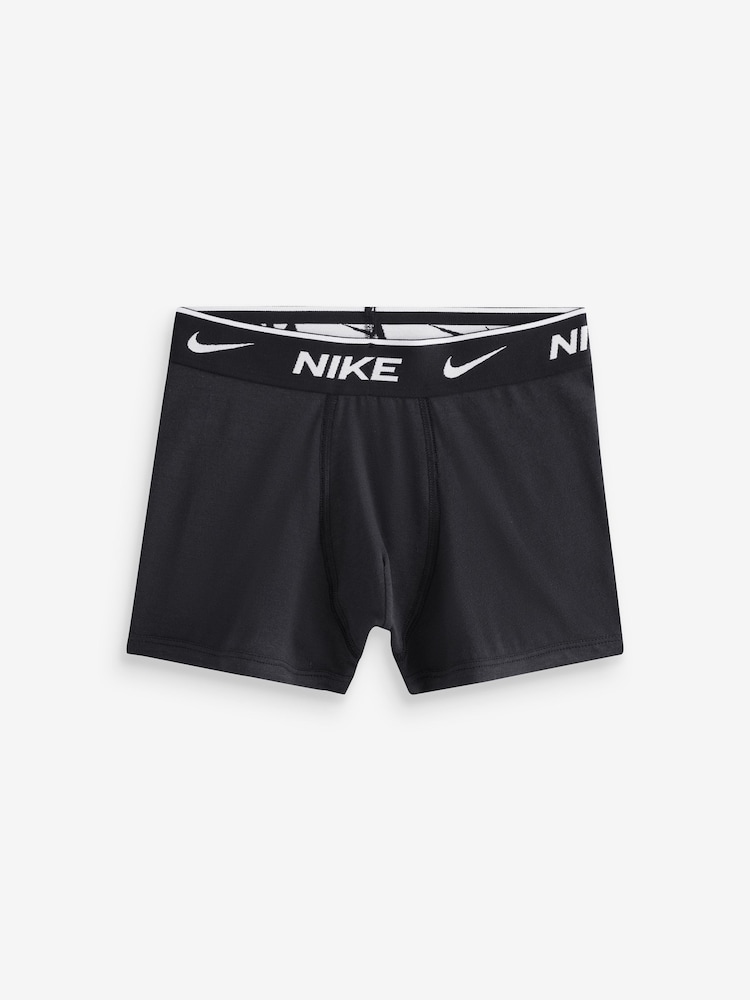 Nike Grey Print E Day Cotton Stretch Boxers 3 Pack - Image 4 of 4