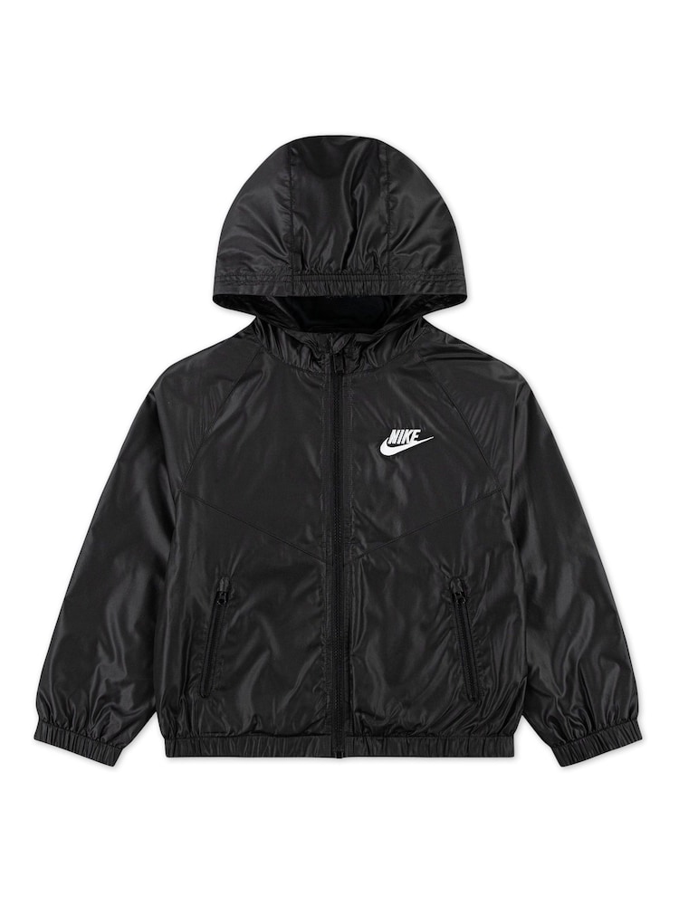 Nike Black Chevron Windrunner Jacket - Image 1 of 4