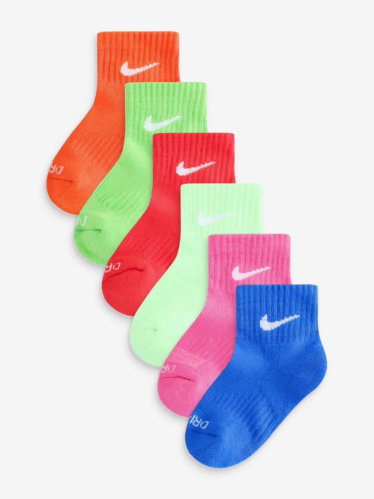 Nike Performance Basic Quarter Socks 6 Pack - Imagen 1 de 7
