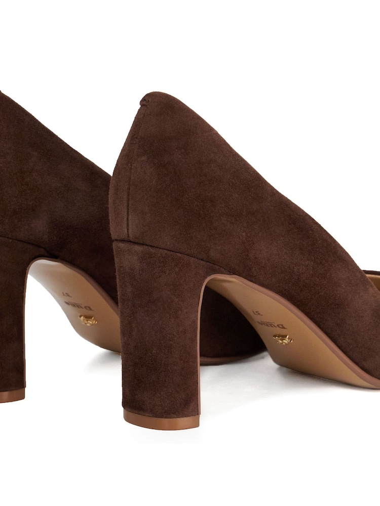 Dune London Brown Arriving Comfort Mid Block Heels - Image 6 of 6 Dune London Brown Arriving Comfort Mid Block Heels - Image 6 of 6