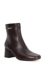 Dune London Brown Oaklee Side Buckle Block Heels - Image 3 of 6