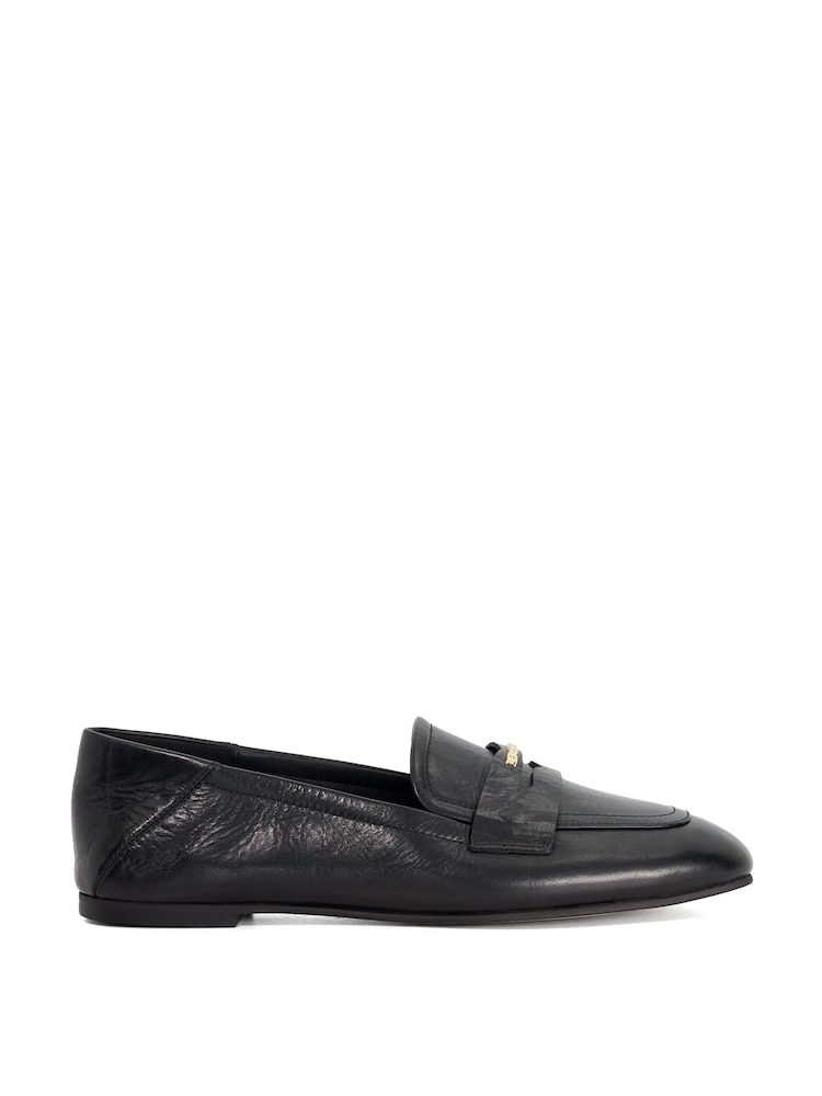 Dune London Black Glances Soft Square Toe Loafers - Image 2 of 6 Dune London Black Glances Soft Square Toe Loafers - Image 2 of 6