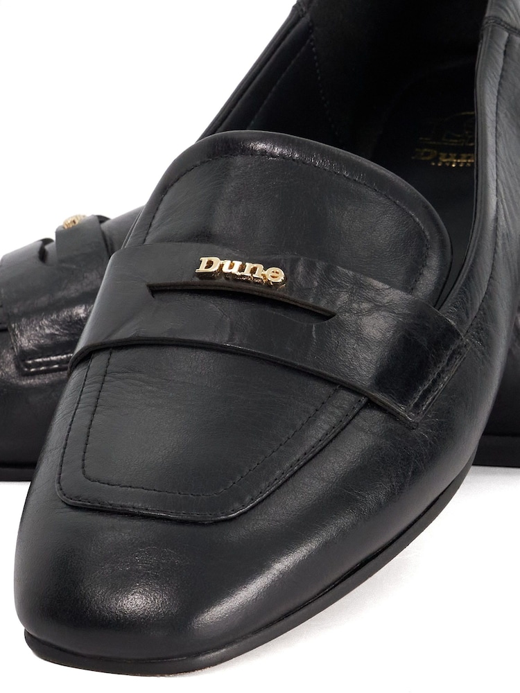 Dune London Black Glances Soft Square Toe Loafers - Image 6 of 6 Dune London Black Glances Soft Square Toe Loafers - Image 6 of 6