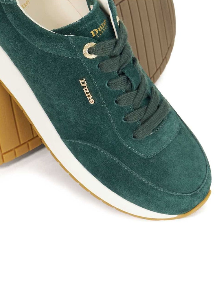 Dune London Green Ettah Slim Sole Runner Trainers - Image 6 of 6