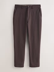Chocolate Brown Slim Fit N. Premium Smart Cotton TENCEL™ Lyocell Blend Chinos With Comfort Waistband - Image 1 of 5
