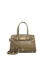Dune London Green Dinky Define Mini Belted Tote Bag - Image 3 of 6