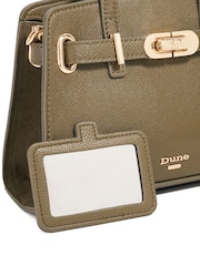 Dune London Green Dinky Define Mini Belted Tote Bag - Image 5 of 6