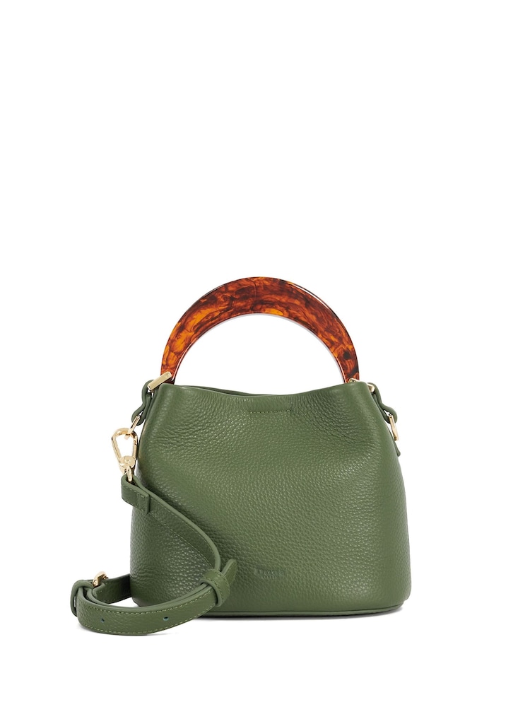 Dune London Green Dharla Moulded Handle Scoop Bag - Image 2 of 6 Dune London Green Dharla Moulded Handle Scoop Bag - Image 2 of 6