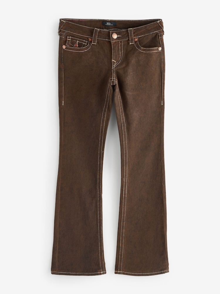 True Religion Brown Becca Low Rise Bootcut Flap - Image 1 of 1 True Religion Brown Becca Low Rise Bootcut Flap - Image 1 of 1