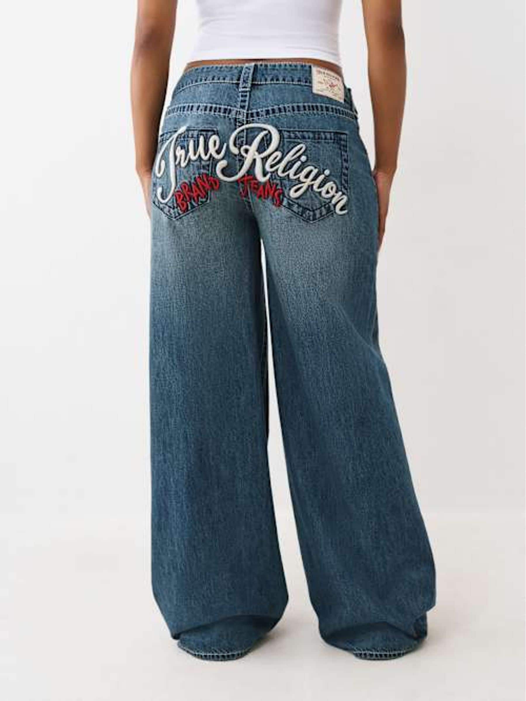 Comprar Calça jeans True Religion Jessie Super Baggy bordada from
