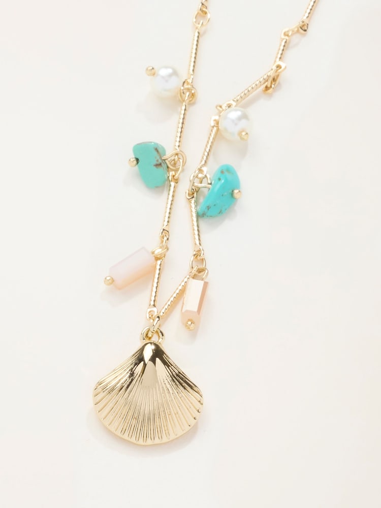 FatFace Shell Charm Necklace - Bild 2 von 2