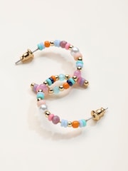 FatFace Multi Beaded Hoop Earring - Image 2 of 2