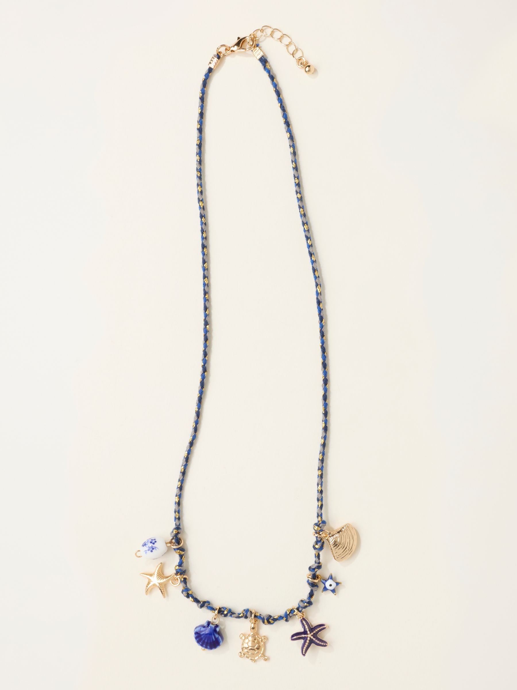 Fat Face - Women - Necklace - Charm Cord - Blue