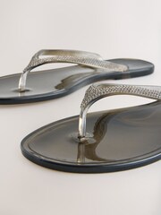 Black Beach Bling Flip Flop - Image 10 of 10