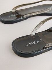 Black Beach Bling Flip Flop - Image 9 of 10
