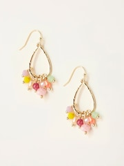 أقراط FATFACE المتدلية المزينة بالخرز - Image 1 of 2