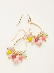 أقراط FATFACE المتدلية المزينة بالخرز - Image 2 of 2