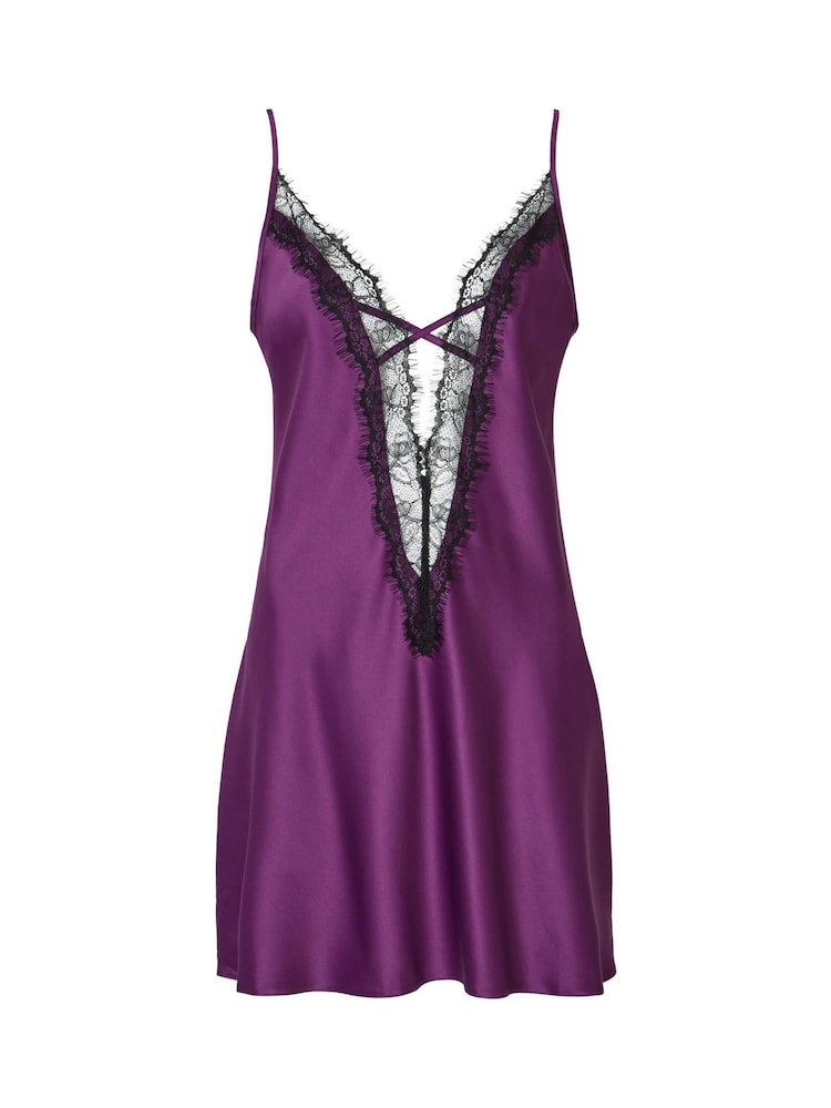 Ann Summers Purple Cherryann Chemise - Image 6 of 6 Ann Summers Purple Cherryann Chemise - Image 6 of 6