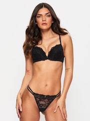 Ann Summers Black G-String Sexy Lace Knickers - Image 1 of 4