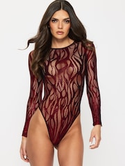 Ann Summers Black Black/Red Blazing Spirit Body - Image 1 of 5