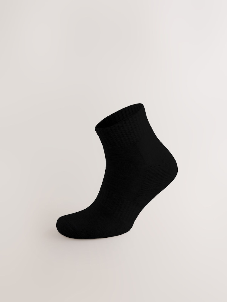 أسود - Sports Mid Trainers Socks 6 Pack - Image 2 of 5