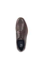 Dune London Brown Bow Perf Wedges Gibson - Image 4 of 4