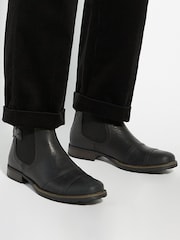 Dune London Black Saltwood Worker Chelsea Boots - Image 1 of 6
