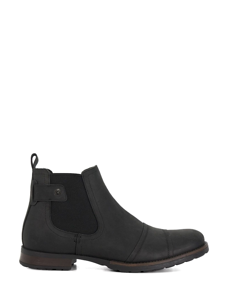 Dune London Black Saltwood Worker Chelsea Boots - Image 2 of 6 Dune London Black Saltwood Worker Chelsea Boots - Image 2 of 6