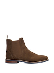Dune London Brown McKinley WF Contrast Sole Chelsea Boots - Image 2 of 6