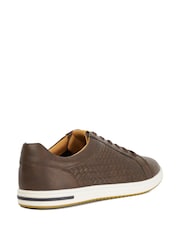 Dune London Brown Tezzy Weave Trainers - Image 4 of 6