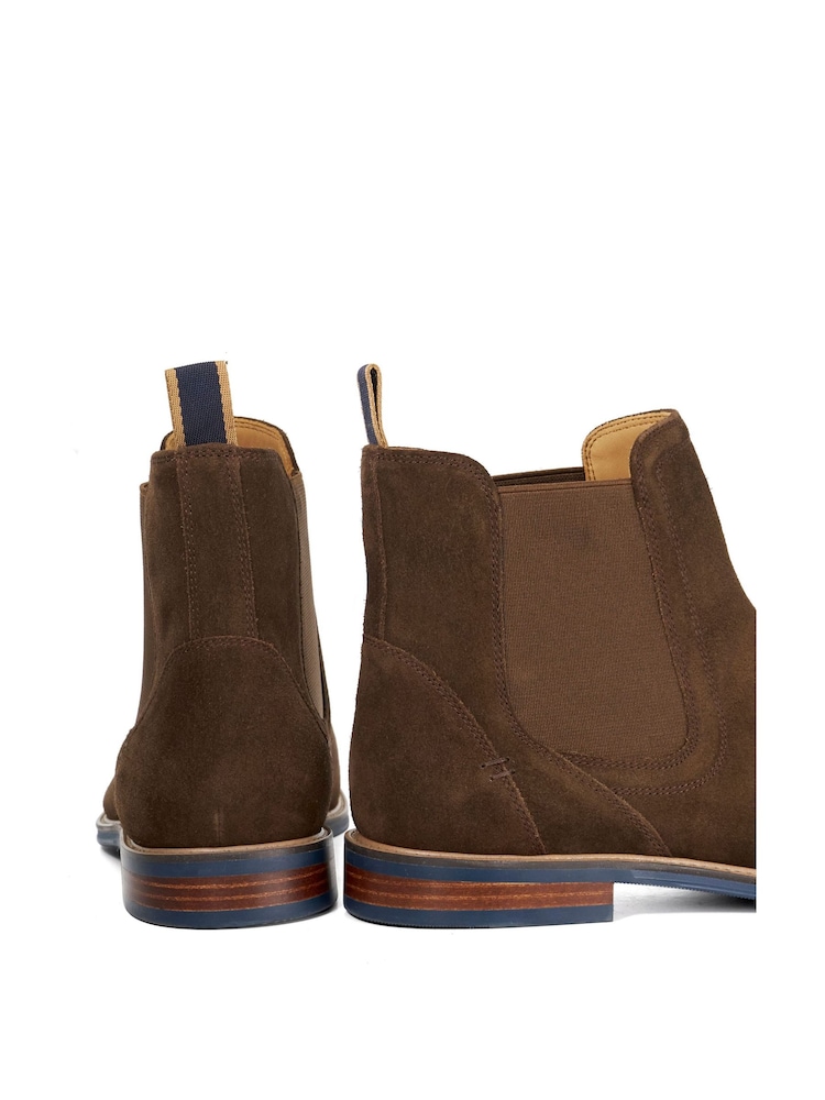 Dune London Brown Mckinley Constrast Sole Chelsea Boots - Image 6 of 6