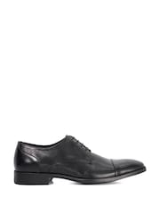 Dune London Black Suffix WF Flex Sole Topcap Gibson Shoes - Image 2 of 6