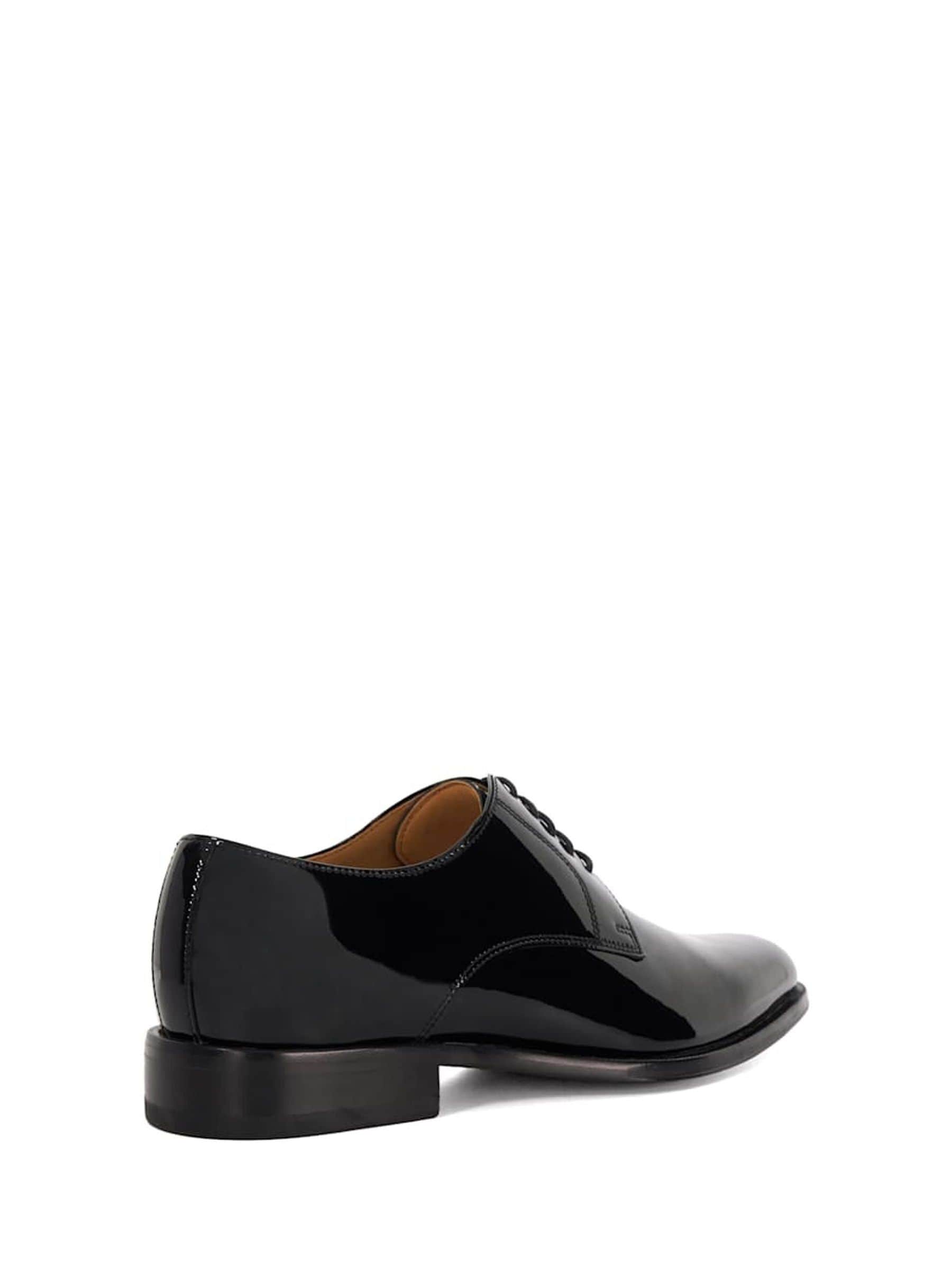 Buy Dune London Black Patent Wide Fit Salisbury Classic Oxford