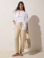 Taupe Standard/Wide Fit Flexi Comfort Flip Flops - Image 5 of 10