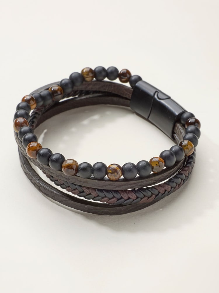 FatFace Brown Clasp Bracelets - Image 1 of 2