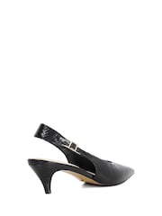 Dune London Black Connect High Cut Slingback Shoes - Image 4 of 6