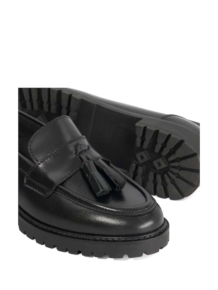 Dune London Black WF Gracelyn Tassle Loafers - Image 5 of 5 Dune London Black WF Gracelyn Tassle Loafers - Image 5 of 5