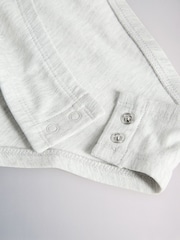 The Set 3 Pack Long Sleeve Bodysuits Burgundy Red/Navy Blue/Light Grey - Image 6 of 6