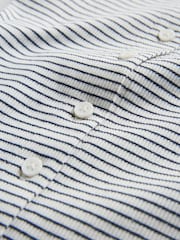 The Set 3 Pack Side Button Through Vests Stripe/White/Chocolate Brown - Image 6 of 6