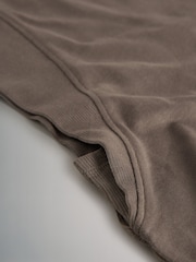 The Set 3 Pack Grown On Ribbed Sleeve T-Shirt Black/Chocolate Brown/White - Image 6 of 6