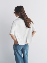 The Set 3 Pack Crew Neck Short Sleeve Swing T-Shirt Black/White/Stripe - Image 3 of 6