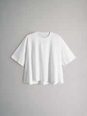 The Set 3 Pack Crew Neck Short Sleeve Swing T-Shirt Black/White/Stripe - Image 5 of 6