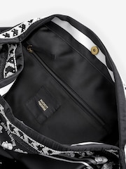 Rockett St George Black Scarf Print Shoulder Bag - Image 8 of 11