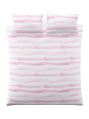 Bluebellgray Fuchsia Pink Abstract 250 Thread Count Duvet Cover and Pillowcase Set - Image 5 of 7