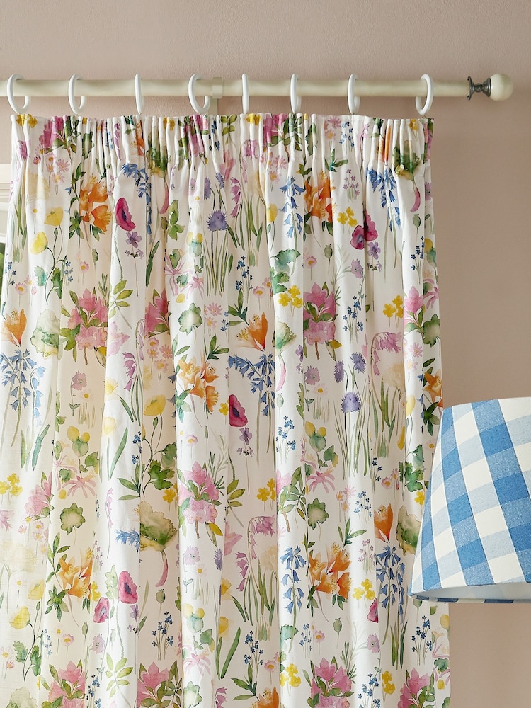 Bluebellgray Spring Green Isolation Garden Pencil Pleat Curtains - Image 2 of 3