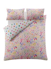 Wee Blue Bell Multi Pink Secret Garden Duvet Cover and Pillowcase Set - Image 4 of 7