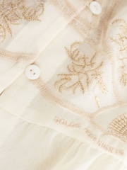 Rockett St George Cream Embroidered Cami Pyjamas Set - Image 14 of 14